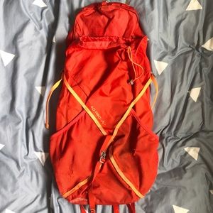 Used Orange The North Face backpack. Diad Pro 22L.